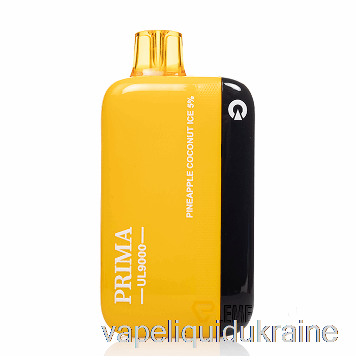 Vape Liquid Ukraine Prima UL9000 Disposable Pineapple Coconut Ice